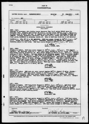 USS HAZELWOOD > War Diary, 9/1/43 to 10/31/43