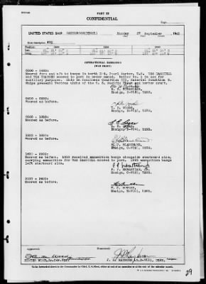 USS HAZELWOOD > War Diary, 9/1/43 to 10/31/43