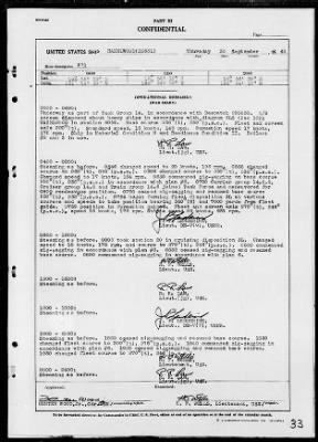 USS HAZELWOOD > War Diary, 9/1/43 to 10/31/43