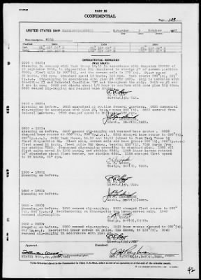 USS HAZELWOOD > War Diary, 9/1/43 to 10/31/43