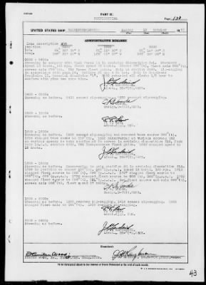 USS HAZELWOOD > War Diary, 9/1/43 to 10/31/43