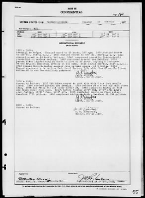 USS HAZELWOOD > War Diary, 9/1/43 to 10/31/43