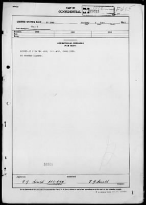 Thumbnail for USS SC-1046 > War Diary, 6/1/43 to 10/31/43