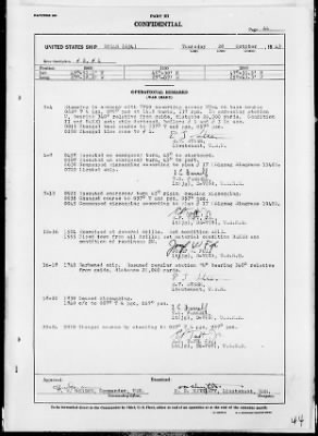 USS DORAN > War Diary, 10/1-31/43