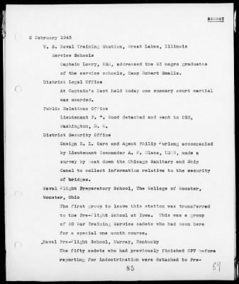 COM 9 > War Diary, 1/1/43 to 5/31/43