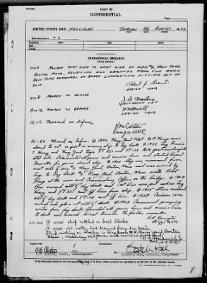 USS HALLIGAN > War Diary, 8/19-31/43