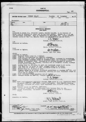 USS BREESE > War Diary, 11/1-30/43