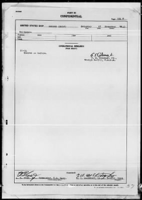 USS BREESE > War Diary, 11/1-30/43