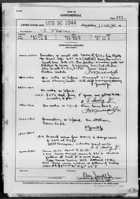 Thumbnail for USS SC-1044 > War Diary, 10/1/43 to 11/30/43