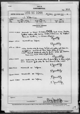 Thumbnail for USS SC-1044 > War Diary, 10/1/43 to 11/30/43