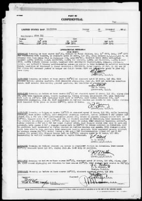 USS LEXINGTON > War Diary, 11/1-30/43