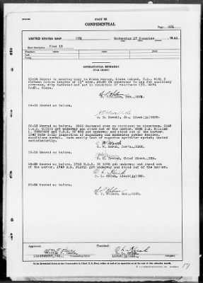 USS UTE > War Diary, 11/1-30/43