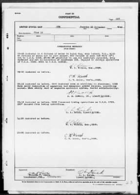 USS UTE > War Diary, 11/1-30/43