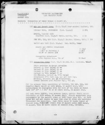 Thumbnail for COMTASKFOR 11 > Act Rep, Occupation of Baker Is, 9/1/43