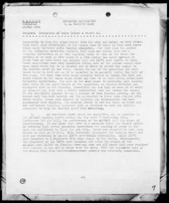 Thumbnail for COMTASKFOR 11 > Act Rep, Occupation of Baker Is, 9/1/43