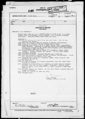 USS DORAN > War Diary, 11/1-30/43