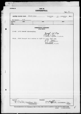 USS DORAN > War Diary, 11/1-30/43