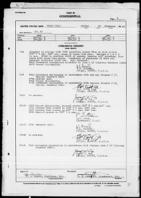 USS DORAN > War Diary, 11/1-30/43