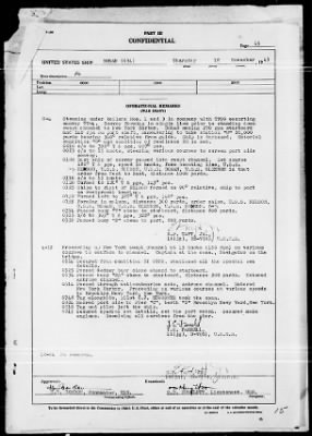 USS DORAN > War Diary, 11/1-30/43