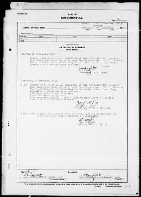 USS DORAN > War Diary, 11/1-30/43