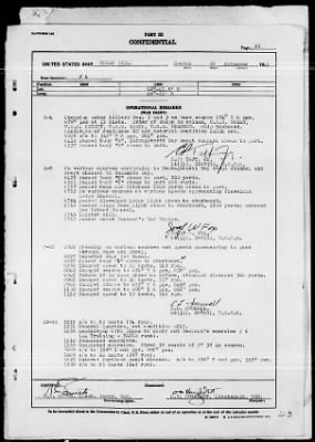 USS DORAN > War Diary, 11/1-30/43