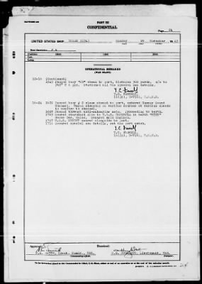 USS DORAN > War Diary, 11/1-30/43