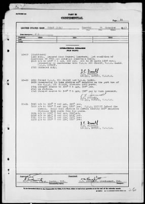 USS DORAN > War Diary, 11/1-30/43