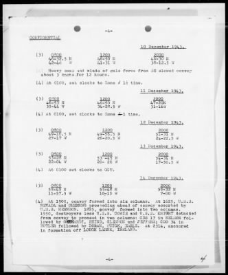 USS DORAN > War Diary, 12/1-31/43