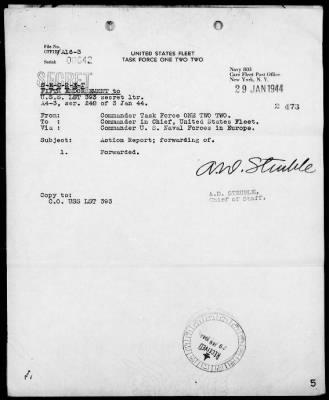 Thumbnail for USS LST-393 > Action Report, 12/24/43, Weymouth Bay, England