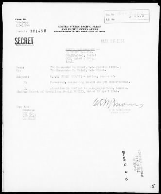 Thumbnail for USS GUEST > A/S Act Rep, 2/1/44, Green Is, Solomons