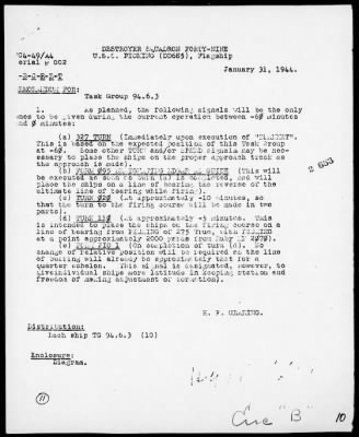 Thumbnail for COMDESRON 49 > Act Rep, 2/4/44, Bombardment of Paramushiru