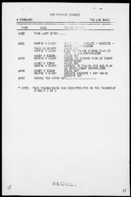 Thumbnail for USS PICKING > Act Rep, Bombardment of Paramushiru, 2/4/44