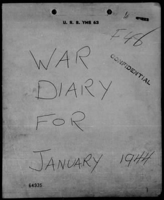 Thumbnail for USS YMS-63 > War Diary, 1/1-31/44