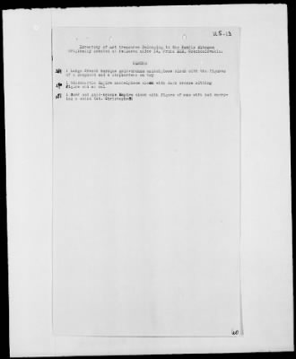 Thumbnail for Restitution Files of MFAA Section - Berlin, 1956 > Claims-Norway, Palestine, Poland, Rumania, Switzerland, USA