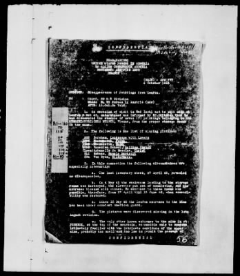 Thumbnail for Restitution Files of MFAA Section - Berlin, 1956 > Claims-Argentina, Austria, Belgium, and Czechoslovakia