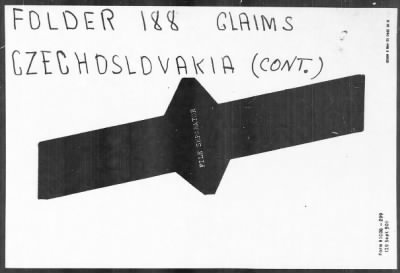 Thumbnail for Restitution Files of MFAA Section - Munich, Central Collecting Point > From: Folder 188, Claims-Czechoslovakia To: Folder 190, Claims-France