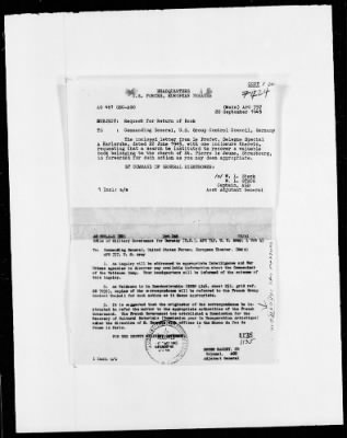 Thumbnail for Restitution Files of MFAA Section - Berlin, 1956 > Claims-France, F422-F193a