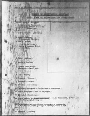 Thumbnail for Restitution Files of MFAA Section - Munich, Central Collecting Point > From: Folder 182, Claims–Belgium To: Folder 185, Claims–Belgium