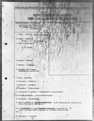 Thumbnail for Restitution Files of MFAA Section - Munich, Central Collecting Point > From: Folder 182, Claims–Belgium To: Folder 185, Claims–Belgium