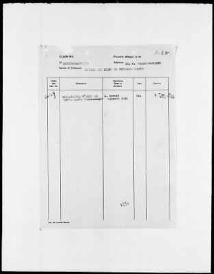 Thumbnail for Restitution Files of MFAA Section - Berlin, 1956 > Claims-France, F422-F193a