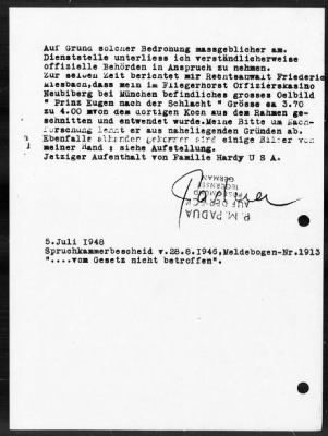 Thumbnail for Restitution Files of MFAA Section - Munich, Central Collecting Point > From: Folder 178, Claims–Austria To: Folder 180, Claims–Austria