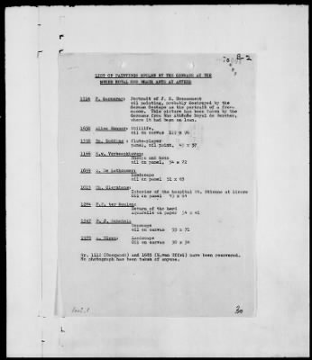 Thumbnail for Restitution Files of MFAA Section - Berlin, 1956 > Claims-Argentina, Austria, Belgium, and Czechoslovakia