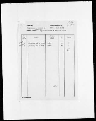 Thumbnail for Restitution Files of MFAA Section - Berlin, 1956 > Claims-France, F422-F193a