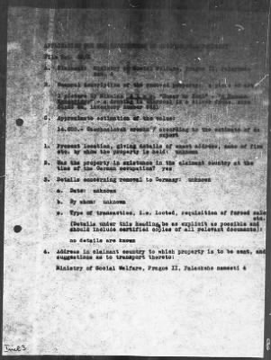 Thumbnail for Restitution Files of MFAA Section - Munich, Central Collecting Point > From: Folder 188, Claims–Czechoslovakia To: Folder 190, Claims–France