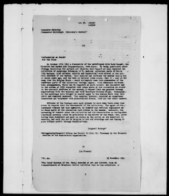 Thumbnail for Restitution Files of MFAA Section - Berlin, 1956 > Claims-Argentina, Austria, Belgium, and Czechoslovakia