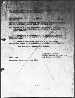 Thumbnail for Restitution Files of MFAA Section - Munich, Central Collecting Point > From: Folder 188, Claims–Czechoslovakia To: Folder 190, Claims–France