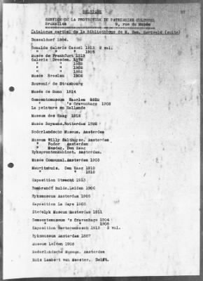 Thumbnail for Restitution Files of MFAA Section - Munich, Central Collecting Point > From: Folder 182, Claims–Belgium To: Folder 185, Claims–Belgium