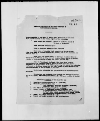 Thumbnail for Restitution Files of MFAA Section - Berlin, 1956 > Claims-Norway, Palestine, Poland, Rumania, Switzerland, USA