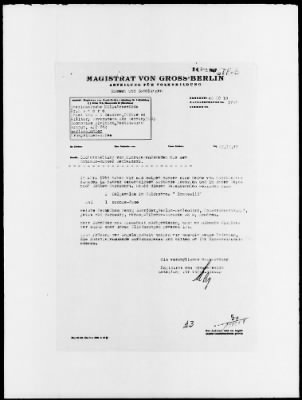 Thumbnail for Restitution Files of MFAA Section - Berlin, 1956 > Claims-Germany