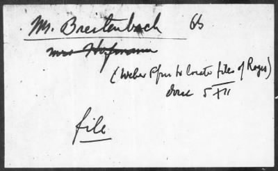 Thumbnail for Restitution Files of MFAA Section - Munich, Central Collecting Point > From: Folder 188, Claims–Czechoslovakia To: Folder 190, Claims–France